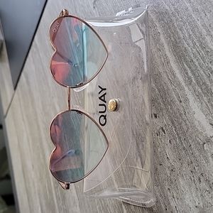 Quay heart shaped breaker sunglasses.